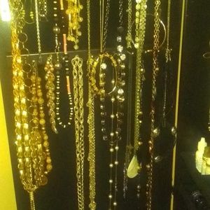 A huge variety of stamped signed vintage costume